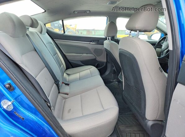5NPD84LF1JH291596 2018 HYUNDAI ELANTRA Blue Вид задніх сидінь