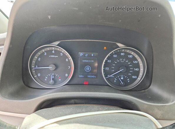 5NPD84LF1JH291596 2018 HYUNDAI ELANTRA Blue Вид щитка приладів