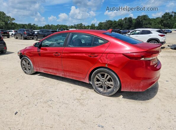5NPD84LF1JH300040 2018 HYUNDAI ELANTRA Red უკანა მარცხენა