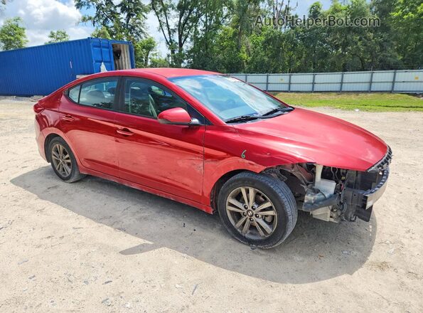5NPD84LF1JH300040 2018 HYUNDAI ELANTRA Red წინა მარჯვენა