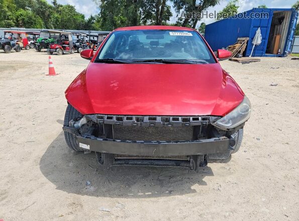 5NPD84LF1JH300040 2018 HYUNDAI ELANTRA Red წინა ხედი