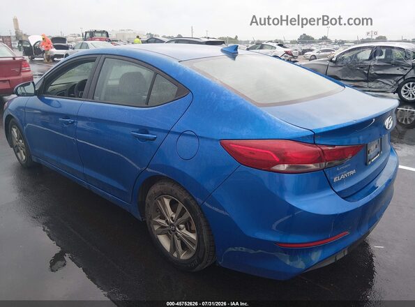 5NPD84LF1JH306159 2018 HYUNDAI ELANTRA Blue Задня ліва чверть