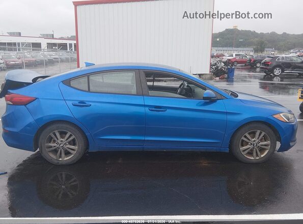5NPD84LF1JH306159 2018 HYUNDAI ELANTRA Blue Вид задньої частини салону