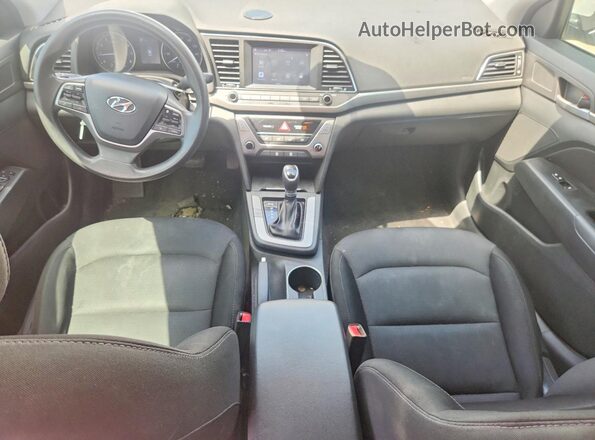 5NPD84LF1JH324211 2018 HYUNDAI ELANTRA White Vista del salpicadero