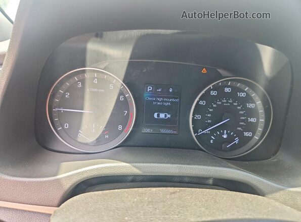 5NPD84LF1JH324211 2018 HYUNDAI ELANTRA White Vista del cuadro de instrumentos