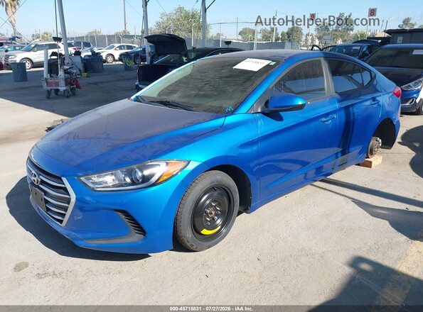 5NPD84LF1JH328680 2018 HYUNDAI ELANTRA Синий Передняя левая четверть