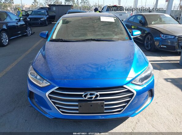 5NPD84LF1JH328680 2018 HYUNDAI ELANTRA Синий Вид задней части салона