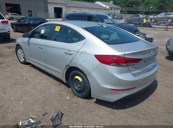 5NPD84LF1JH335144 2018 HYUNDAI ELANTRA Silver Rear left