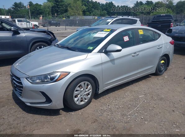 5NPD84LF1JH335144 2018 HYUNDAI ELANTRA Silver Front left