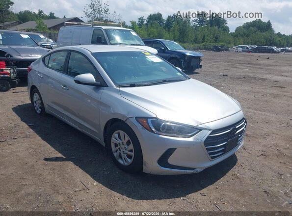 5NPD84LF1JH335144 2018 HYUNDAI ELANTRA Silver Front view
