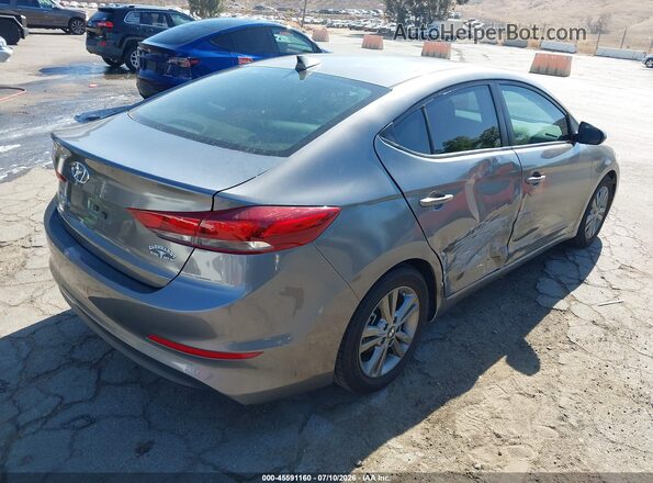 5NPD84LF1JH380374 2018 HYUNDAI ELANTRA Gray Rear right