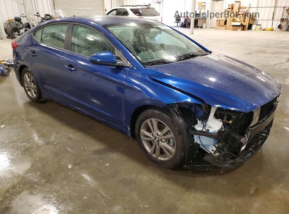 5NPD84LF1JH388183 2018 HYUNDAI ELANTRA Blue წინა მარჯვენა