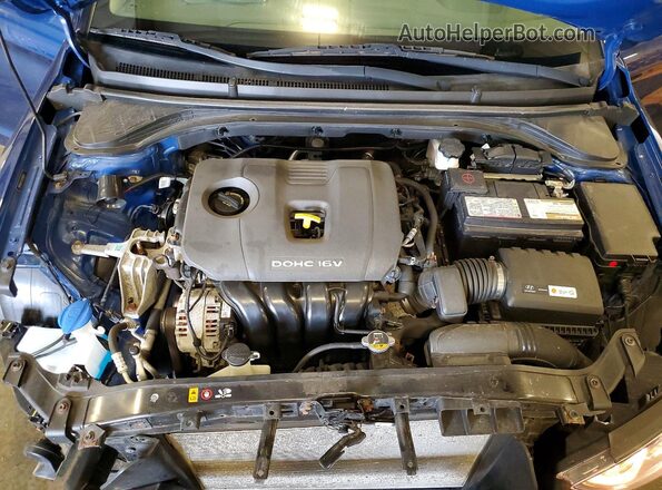 5NPD84LF1JH388183 2018 HYUNDAI ELANTRA Blue უკანა სალონის ხედი