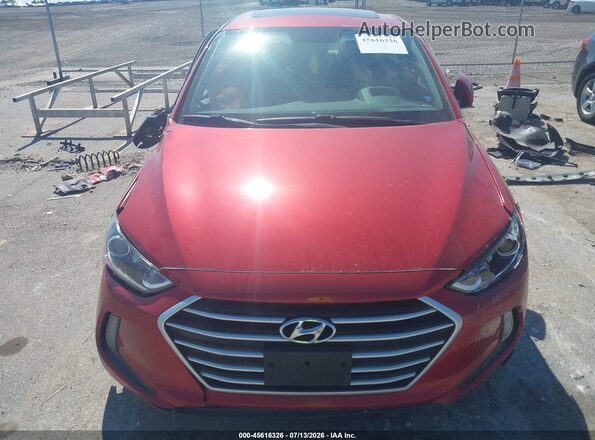 5NPD84LF1JH393366 2018 HYUNDAI ELANTRA Red Dashboard view