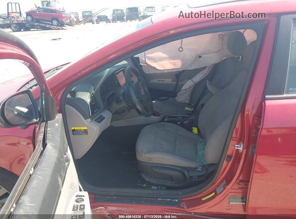 5NPD84LF1JH393366 2018 HYUNDAI ELANTRA Red Front interior view