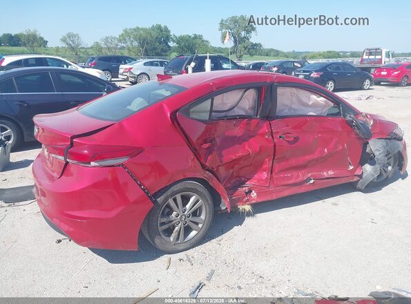 5NPD84LF1JH393366 2018 HYUNDAI ELANTRA Red Rear right