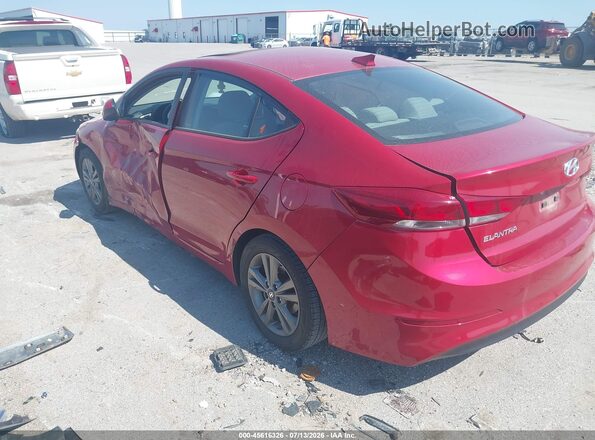 5NPD84LF1JH393366 2018 HYUNDAI ELANTRA Red Rear left