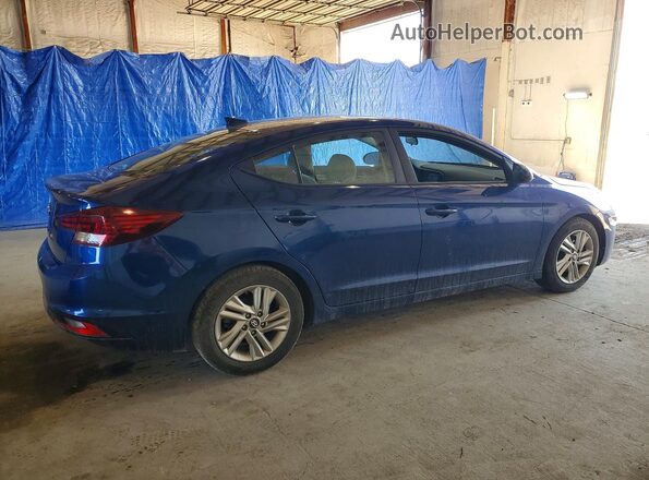 5NPD84LF1KH413116 2019 HYUNDAI ELANTRA Blue Задня права чверть