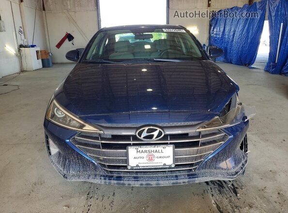 5NPD84LF1KH413116 2019 HYUNDAI ELANTRA Blue Вид спереду