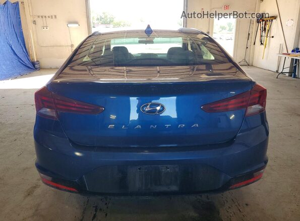 5NPD84LF1KH413116 2019 HYUNDAI ELANTRA Blue Вид ззаду