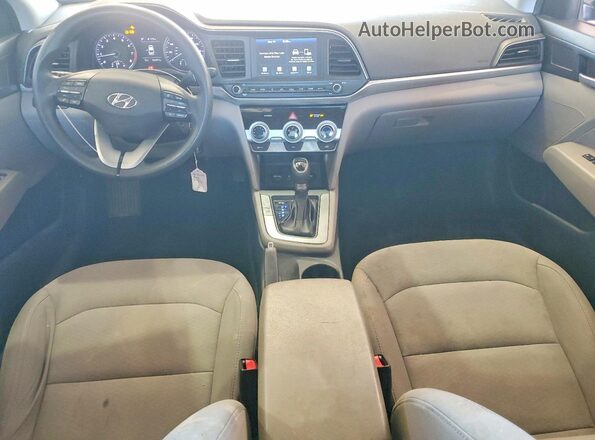 5NPD84LF1KH413116 2019 HYUNDAI ELANTRA Blue Вид панелі приладів