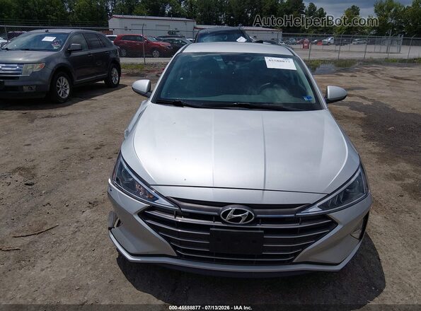 5NPD84LF1KH421099 2019 HYUNDAI ELANTRA Silver Вид щитка приладів