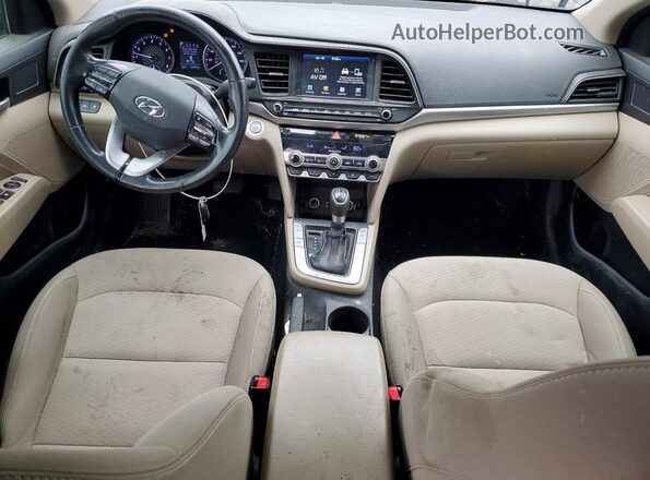 5NPD84LF1KH427601 2019 HYUNDAI ELANTRA Black Առջևի վահանակի տեսք