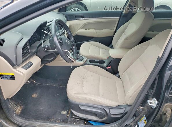 5NPD84LF1KH427601 2019 HYUNDAI ELANTRA Black Սալոնի դիմացի տեսք