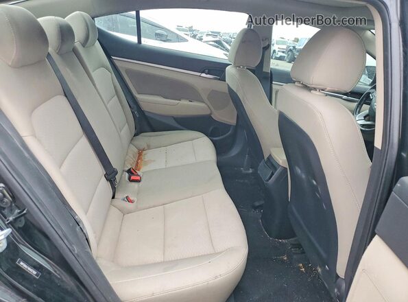 5NPD84LF1KH427601 2019 HYUNDAI ELANTRA Black Հետևի նստատեղերի տեսք
