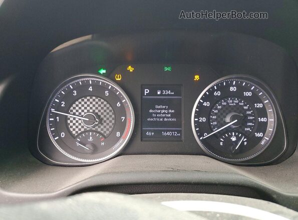 5NPD84LF1KH427601 2019 HYUNDAI ELANTRA Black Սարքավորումների վահանակի տեսք