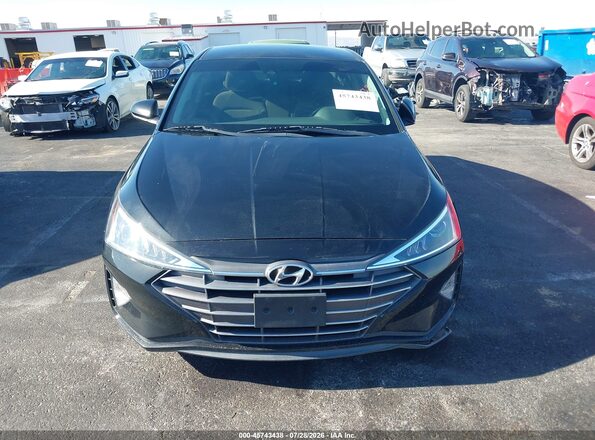 5NPD84LF1KH443149 2019 HYUNDAI ELANTRA Black Widok zestawu wskaźników
