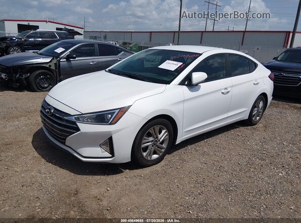 5NPD84LF1KH447377 2019 HYUNDAI ELANTRA White Передня ліва чверть