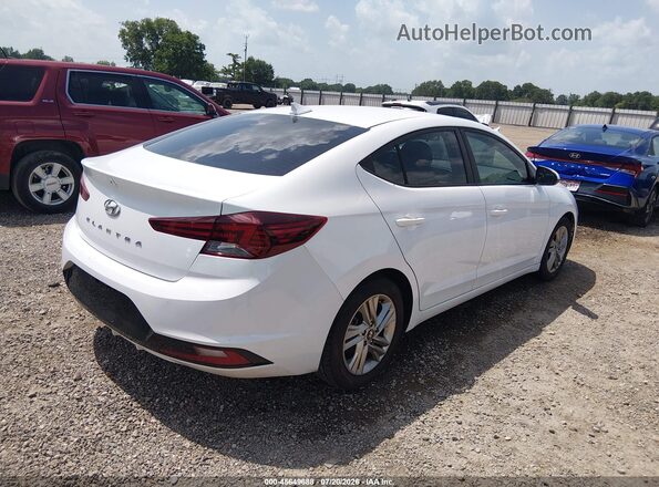 5NPD84LF1KH447377 2019 HYUNDAI ELANTRA White Задня права чверть