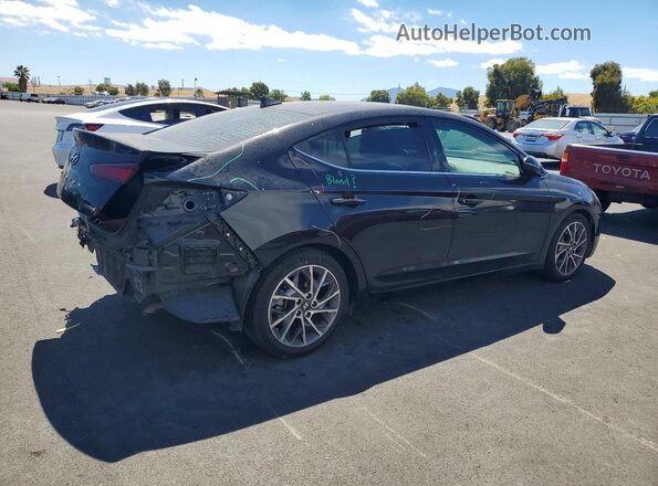 5NPD84LF1KH456144 2019 HYUNDAI ELANTRA Black Tył prawy