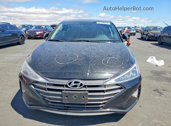5NPD84LF1KH456144 2019 HYUNDAI ELANTRA Black Widok z przodu