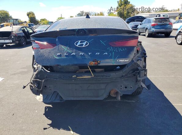 5NPD84LF1KH456144 2019 HYUNDAI ELANTRA Black Widok z tyłu