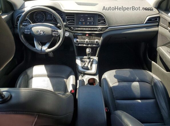 5NPD84LF1KH456144 2019 HYUNDAI ELANTRA Black Widok deski rozdzielczej