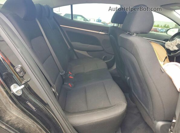 5NPD84LF1KH476233 2019 HYUNDAI ELANTRA Black Vista de los asientos traseros