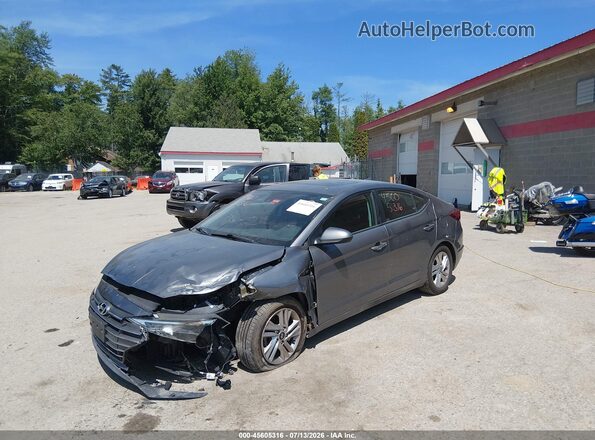 5NPD84LF1LH508020 2020 HYUNDAI ELANTRA Gray Առջևի ձախ երեք քառորդ տեսարան