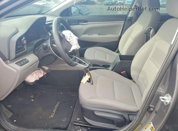 5NPD84LF1LH509863 2020 HYUNDAI ELANTRA Серый Вид салона спереди