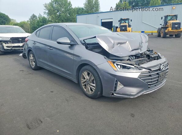 5NPD84LF1LH509863 2020 HYUNDAI ELANTRA Серый Передняя правая четверть
