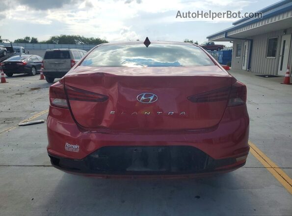5NPD84LF1LH513184 2020 HYUNDAI ELANTRA Красный Вид сзади