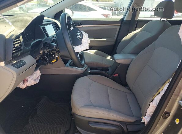 5NPD84LF1LH521933 2020 HYUNDAI ELANTRA Gray Вид салону спереду