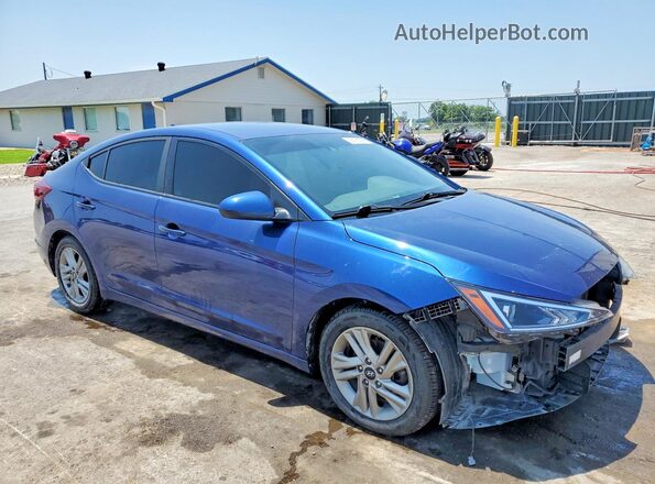 5NPD84LF1LH538814 2020 HYUNDAI ELANTRA Blue Передня права чверть