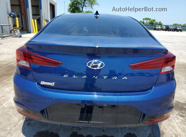 5NPD84LF1LH538814 2020 HYUNDAI ELANTRA Blue Вид ззаду