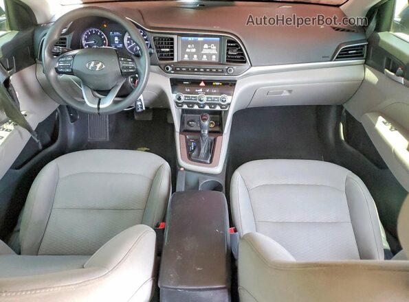 5NPD84LF1LH538814 2020 HYUNDAI ELANTRA Blue Вид панелі приладів