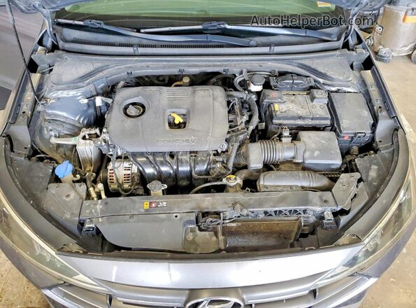 5NPD84LF1LH540062 2020 HYUNDAI ELANTRA Gray უკანა სალონის ხედი