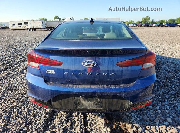 5NPD84LF1LH550669 2020 HYUNDAI ELANTRA Blue Widok z tyłu