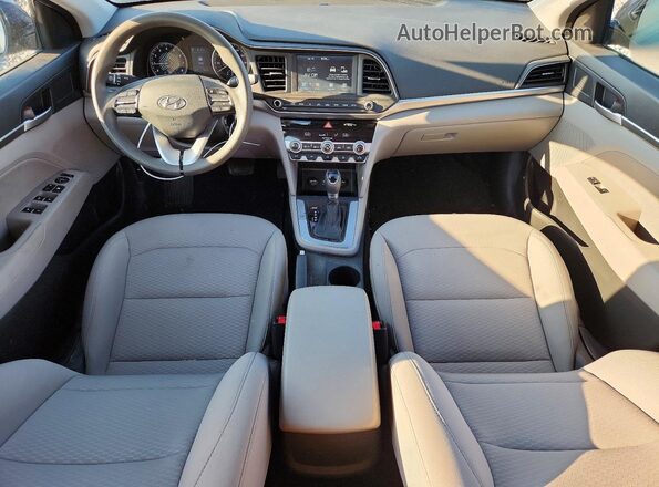 5NPD84LF1LH550669 2020 HYUNDAI ELANTRA Blue Widok deski rozdzielczej