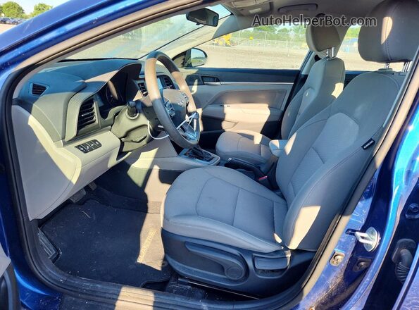 5NPD84LF1LH550669 2020 HYUNDAI ELANTRA Blue Widok wnętrza z przodu